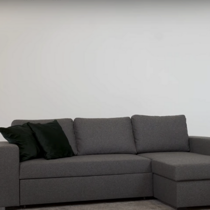 Sovesofa med chaiselong